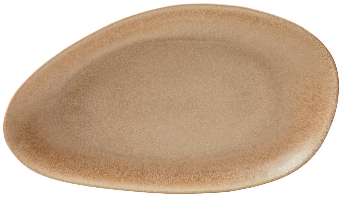 Kínálótál Gourmet - Xl - bézs, Modern, kerámia (39/22/4cm) - Premium Living