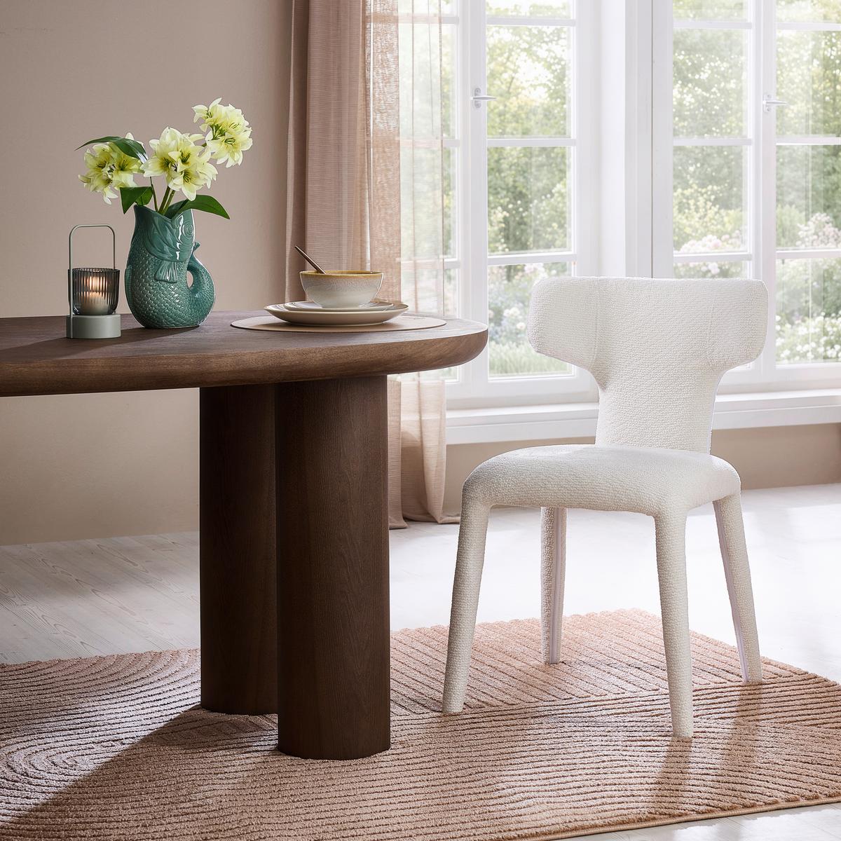 Stuhl Finja Beige - Beige, MODERN, Textil/Metall (51/81/62cm) - Mömax