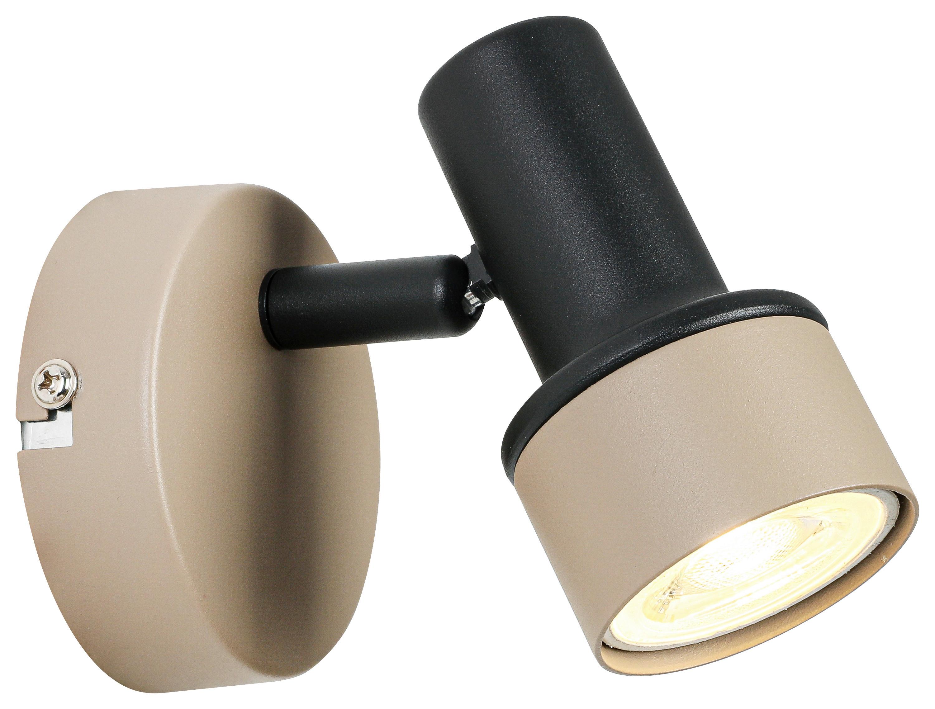 Reflektor Simba - črna/peščene barve, Romantika, kovina/umetna masa (10,8/8/9,7cm) - Mömax