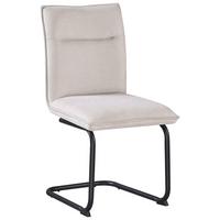 Stuhl Nova Beige - Beige/Schwarz, MODERN, Textil/Metall (47/90/61cm) - Premium Living