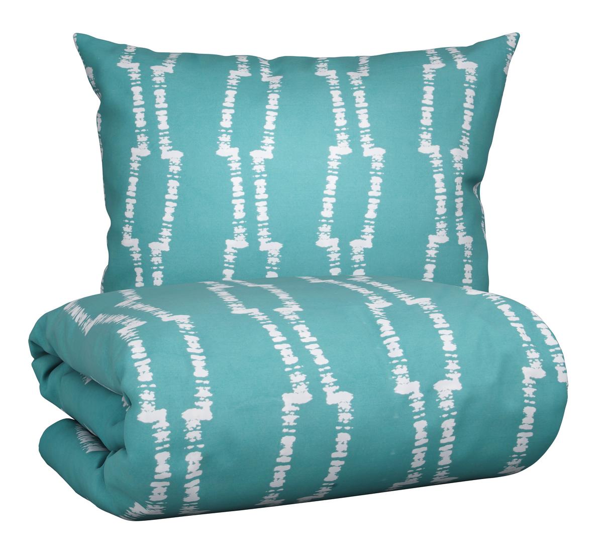 Ágyneműhuzat-garnitúra Linus - türkiz, Modern, textil (140/200cm) - Modern Living