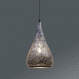 Hängeleuchte Kario, max. 60 Watt - Silberfarben/Schwarz, LIFESTYLE, Kunststoff/Metall (22/146cm) - MÖMAX modern living