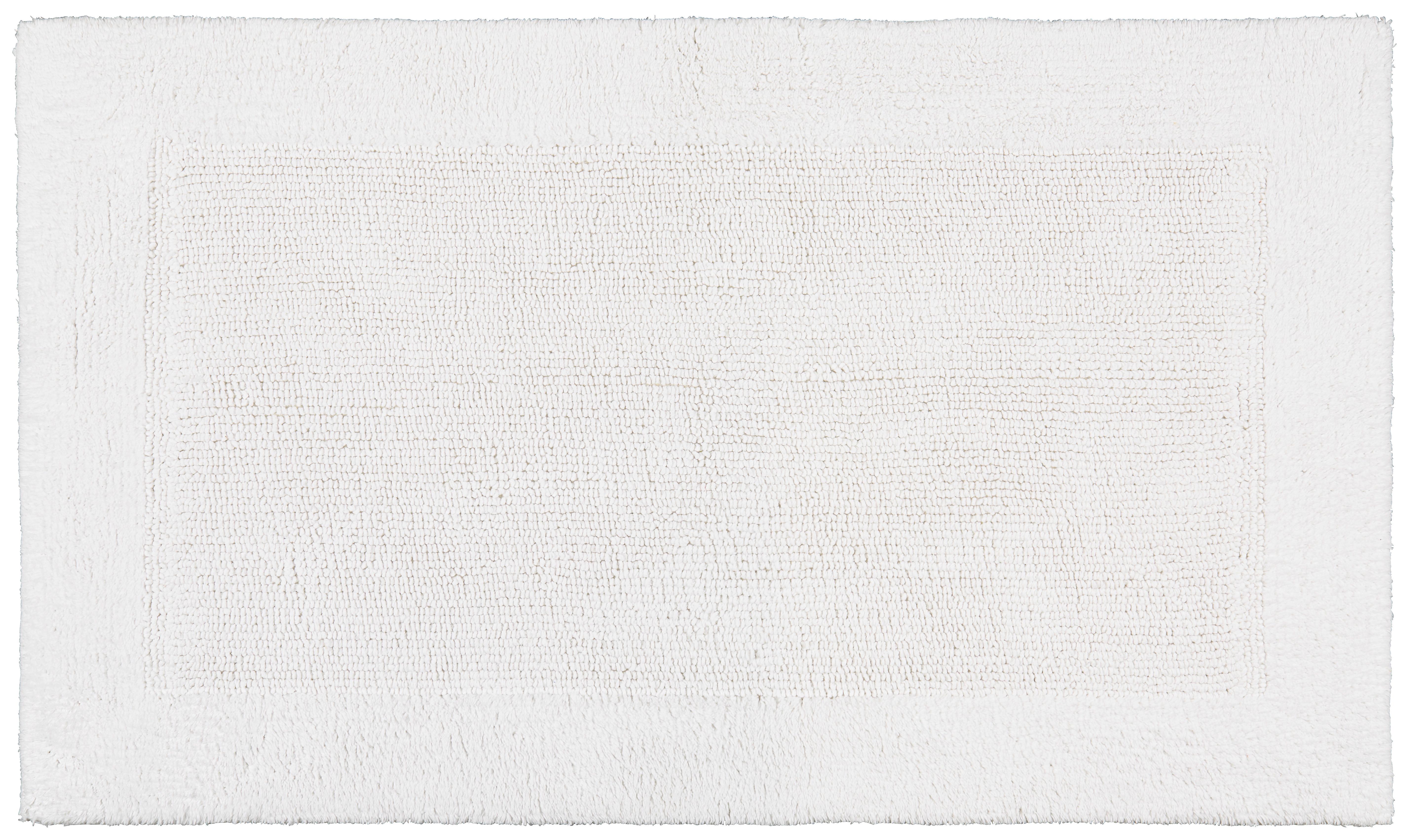 Badematte Karen in Weiß ca. 60x100cm - Weiß, KONVENTIONELL (60/100cm) - Premium Living