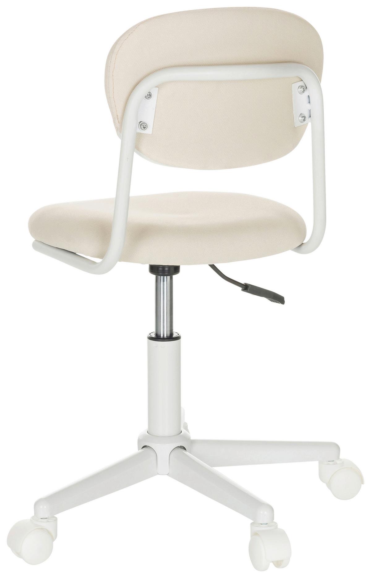 Otroški Vrtljivi Stol Kiddy Base I, Bež - bela/bež, Basics, umetna masa/tekstil (60/72-83/60cm) - MID.YOU