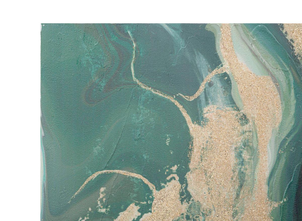 Leinwandbild Blau/Grau ca. 80x100cm - Blau/Grau, Basics, Holz/Textil (80/100/2.8cm)