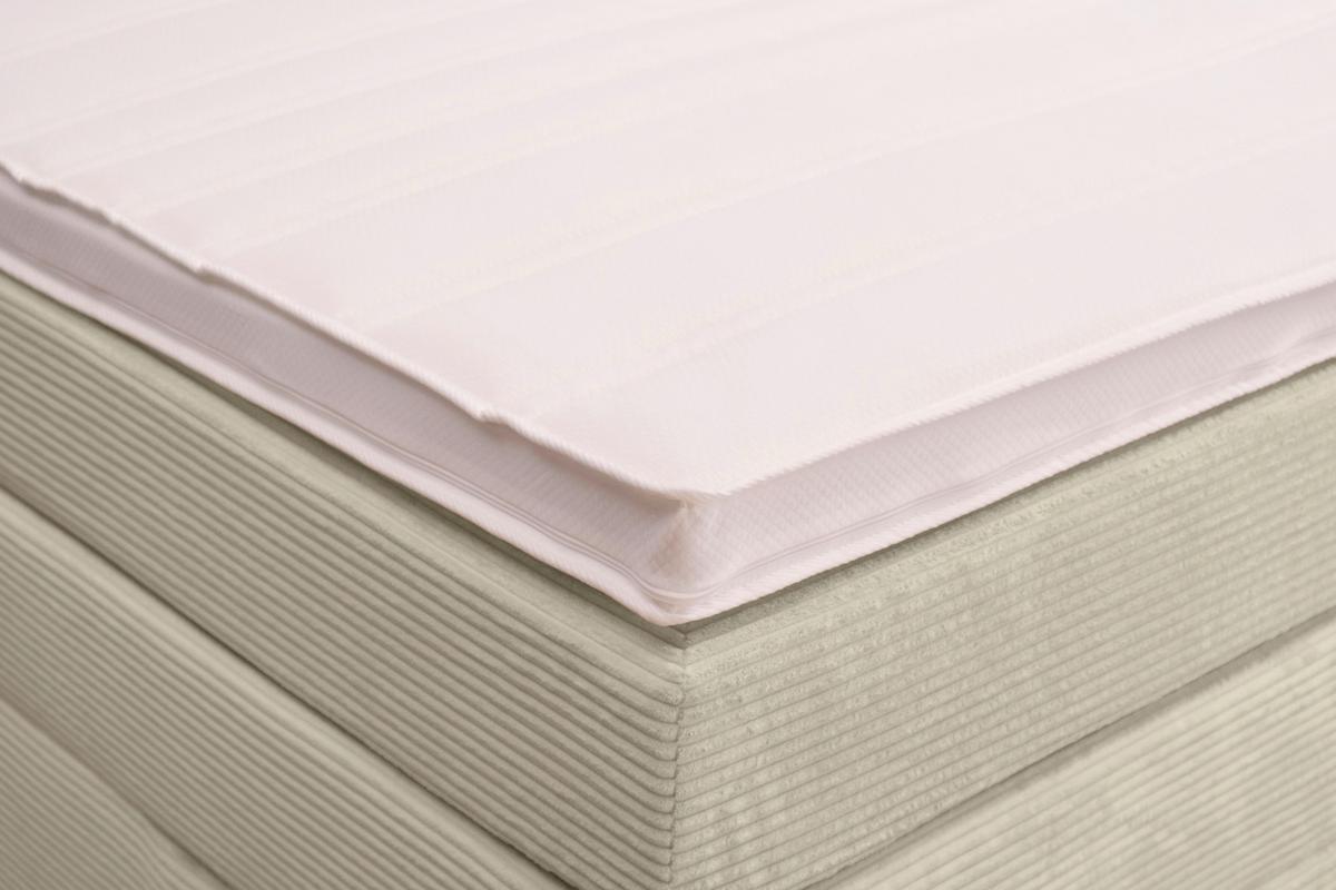 Boxspringbett Malaga ohne Fußteil Beige ca. 160x200cm - Beige/Silberfarben, KONVENTIONELL, Holz/Holzwerkstoff (160/200cm) - Premium Living