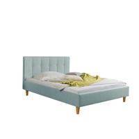 Polsterbett Kenny Petrol ca. 140x200 cm - Petrol/Naturfarben, MODERN, Holz/Textil (140/200cm) - Livetastic