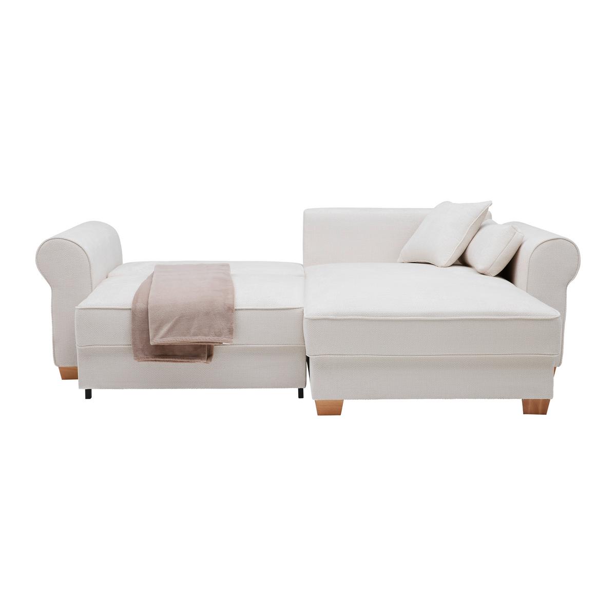 Wohnlandschaft Angelo Beige - Beige, MODERN, Holz/Holzwerkstoff (255/92/185cm) - Mömax