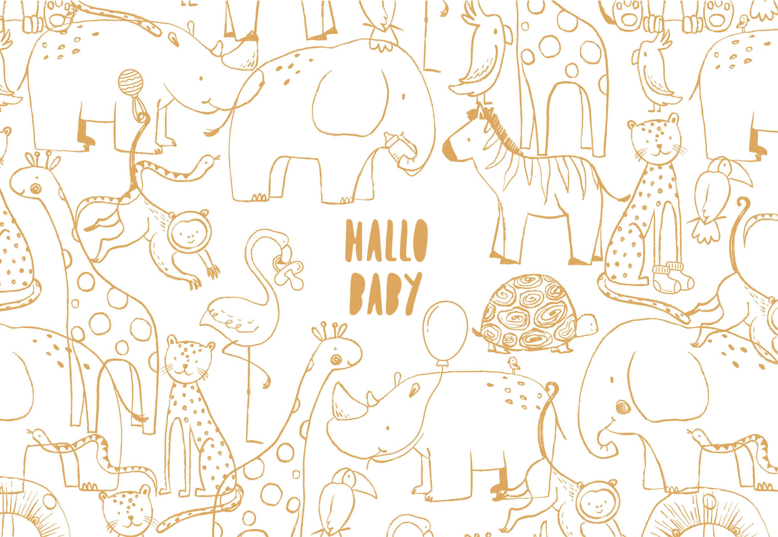 Glückwunschkarte Edelschwarz Multicolor - Basics, Papier (18/13cm)