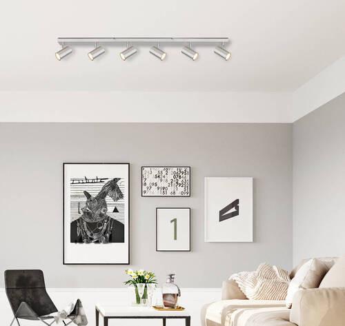 Strahler Robby max. 35 Watt - Nickelfarben, Natur, Metall (115/6/12cm) - Globo