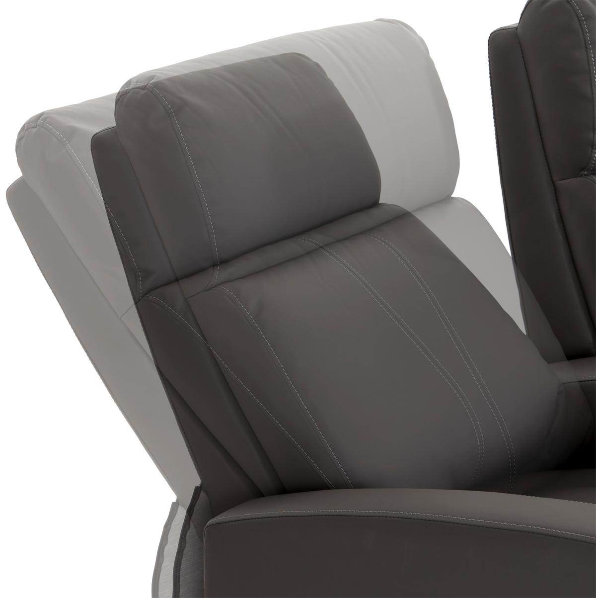 Zofa Za Domači Kino Movie, Relax Funkcija, Siva - siva/črna, Konvencionalno, umetna masa/tekstil (128/100/87cm)