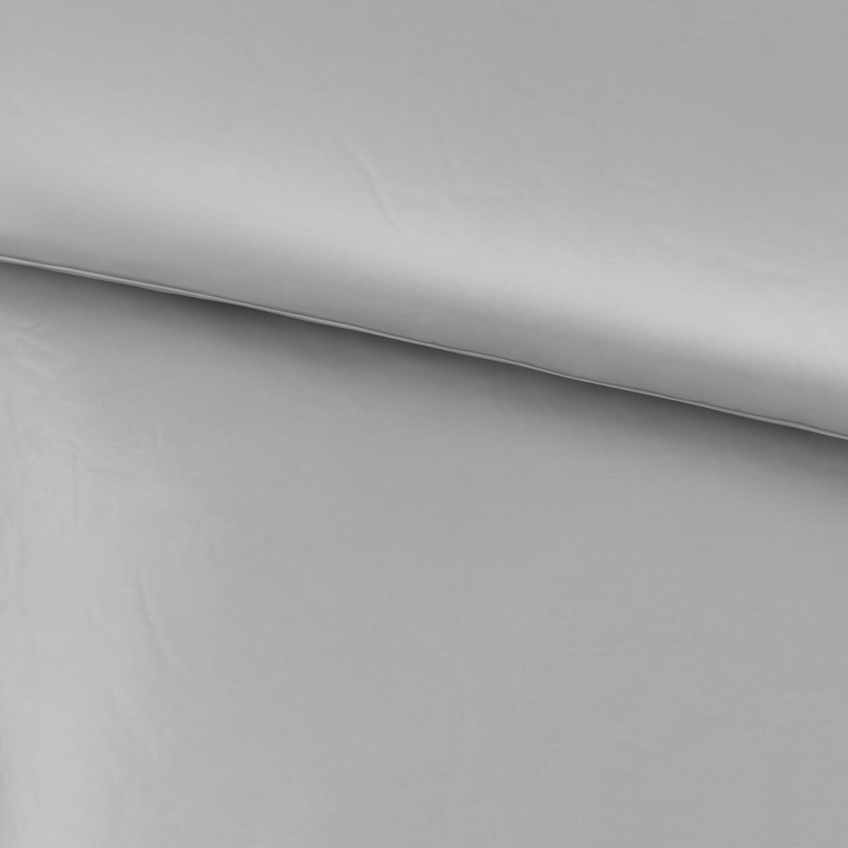 Bettwäsche Bio-Lisa Uni in Grau ca. 140x200cm - Grau, MODERN, Textil (140/200cm) - ecoTree