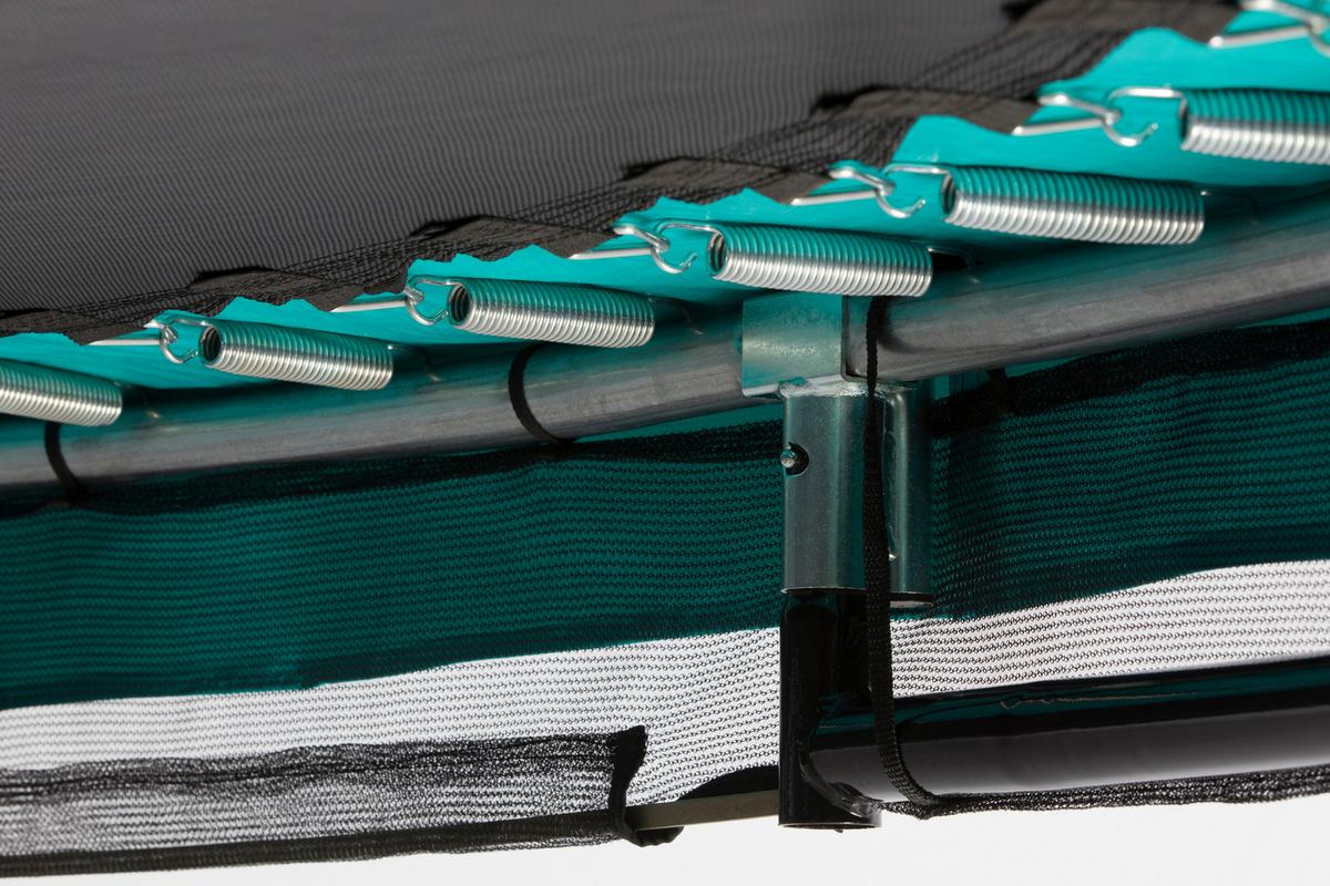 Boden-Trampolin Comfort Edition Ø ca. 427cm - Grün, Basics, Metall (427cm) - Salta