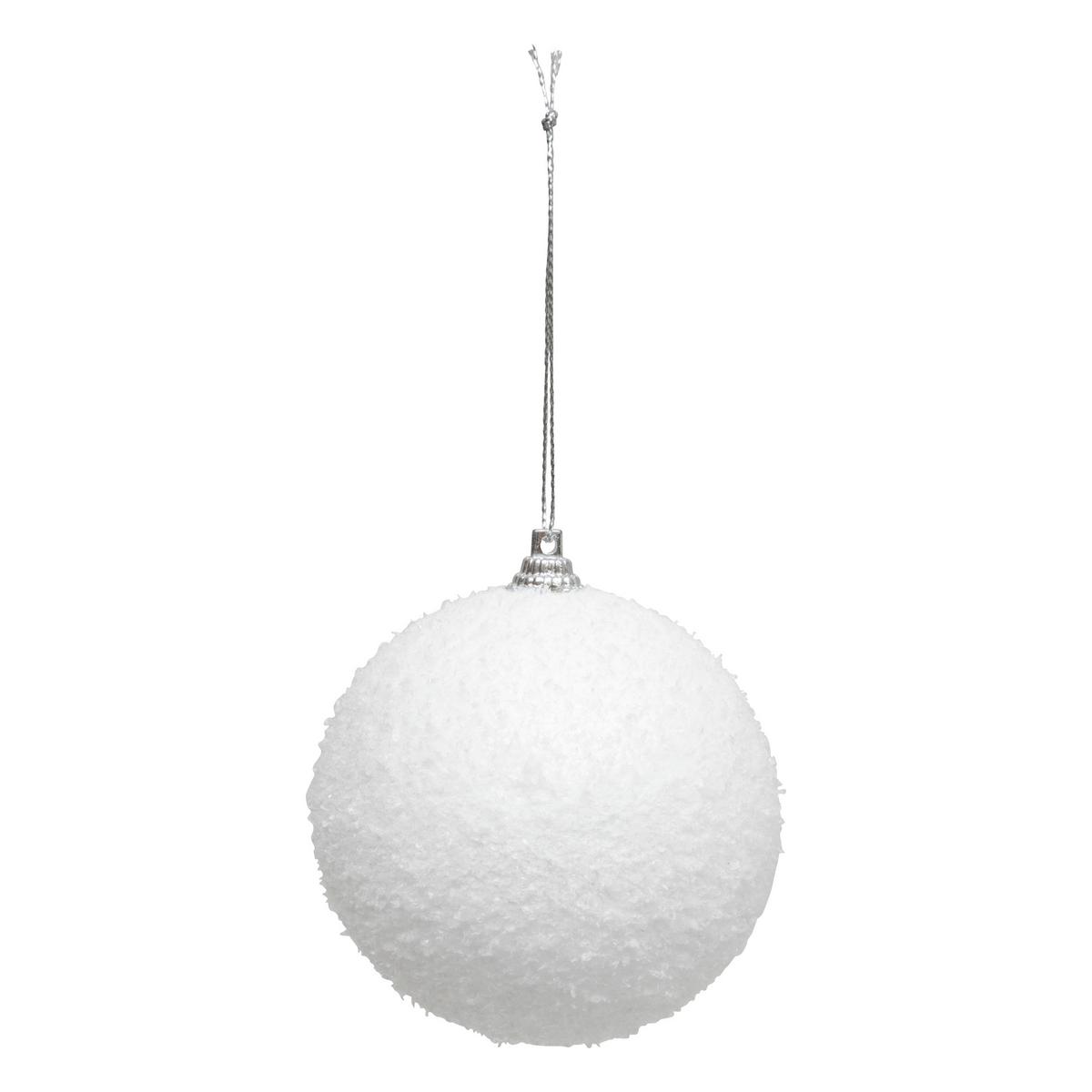 Set Kuglica Za Bor Snow Balls, 8/1 - bijela, Moderno, plastika (8/4cm)