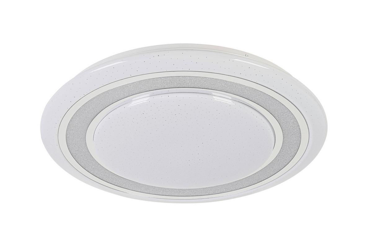 Led Mennyezeti Lámpa Giesbert - króm/fehér, Modern, műanyag/fém (55/8cm) - Premium Living