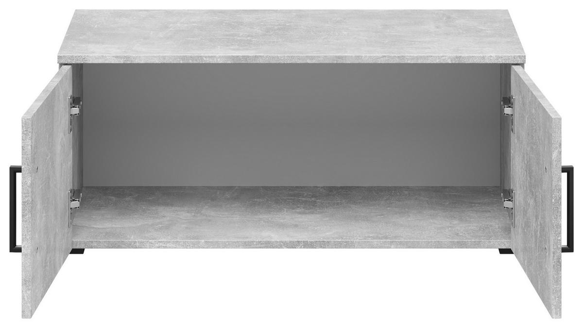 Aufsatzschrank Multistauraum Grau - Schwarz/Grau, Modern, Holzwerkstoff/Kunststoff (80/35/40cm) - Premium Living
