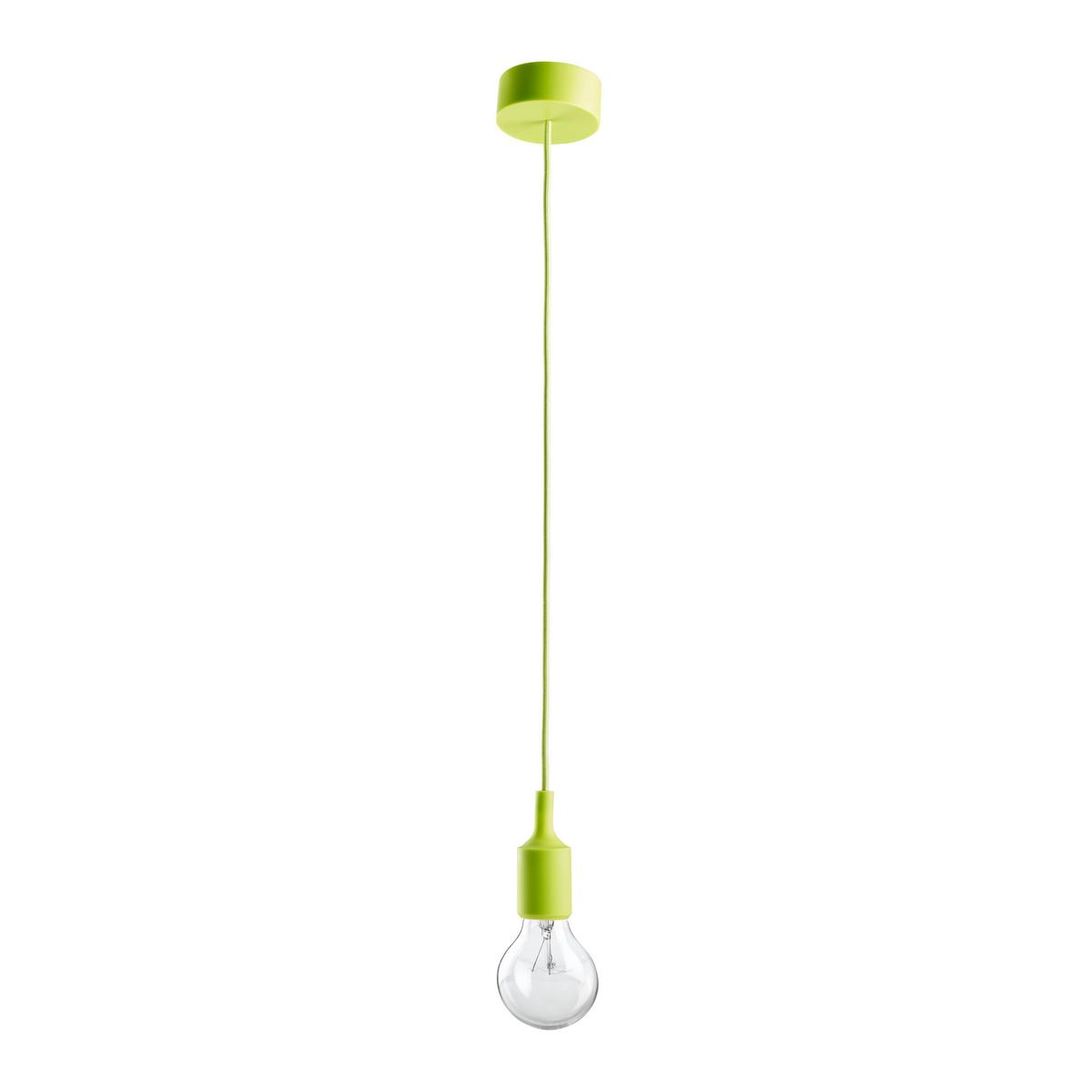 LAMPA WISZĄCA ABBY - zielony, Modern, tworzywo sztuczne (9/92cm) - Bessagi Home