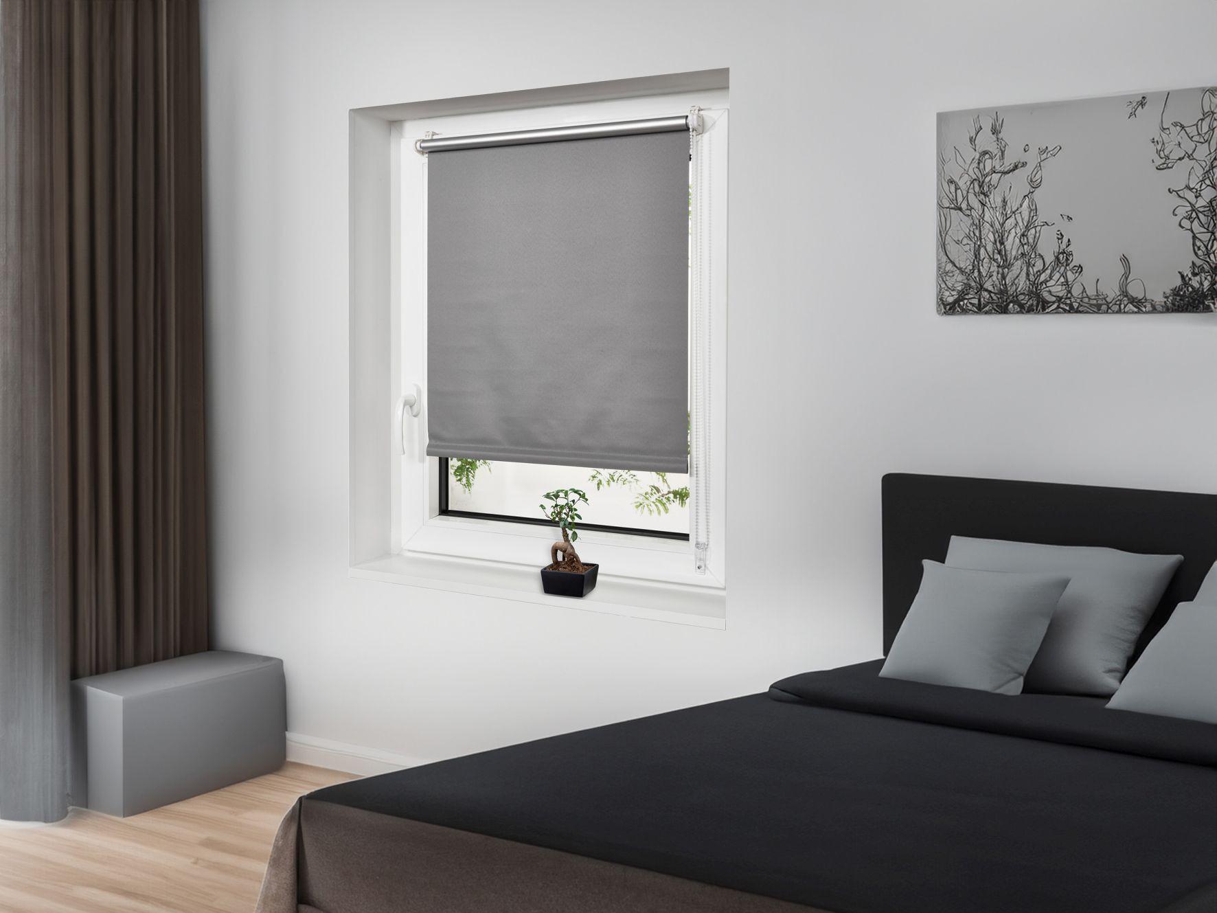ROLETA 65769-005 THERMO-ROLLO WIN - szary, Design, tkanina (60/160cm)