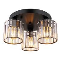 DECKENLEUCHTE 15742-3D - Klar, Design, Kunststoff/Metall (35/18cm) - Globo