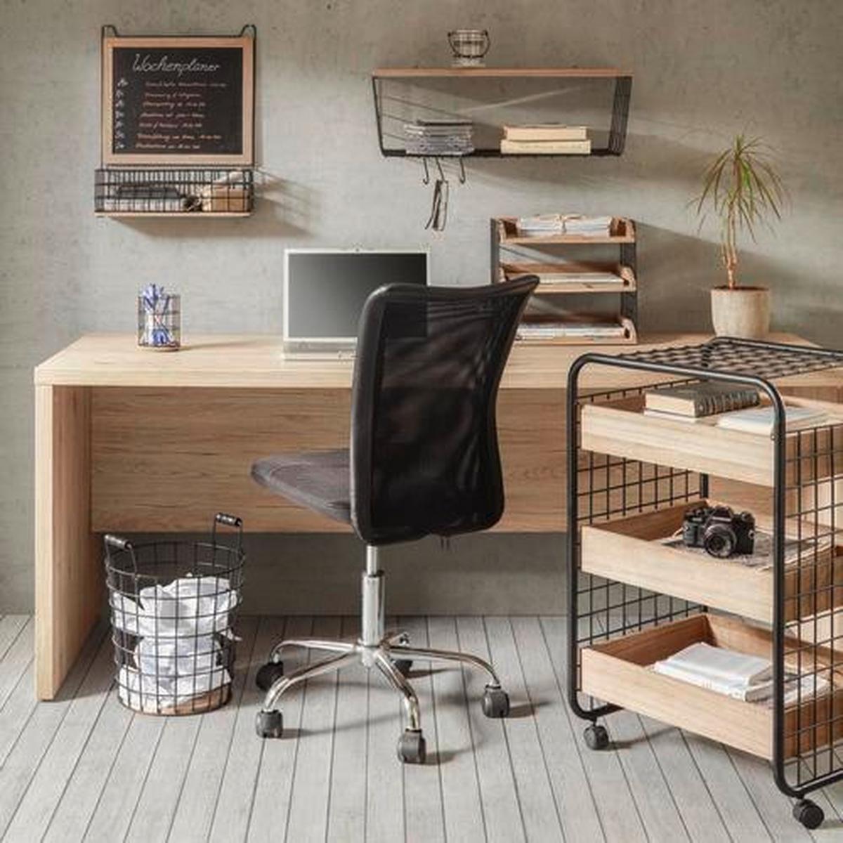 Rollcontainer Braun/Schwarz - Schwarz/Braun, Modern, Holz/Kunststoff (52/82/42cm) - Mömax