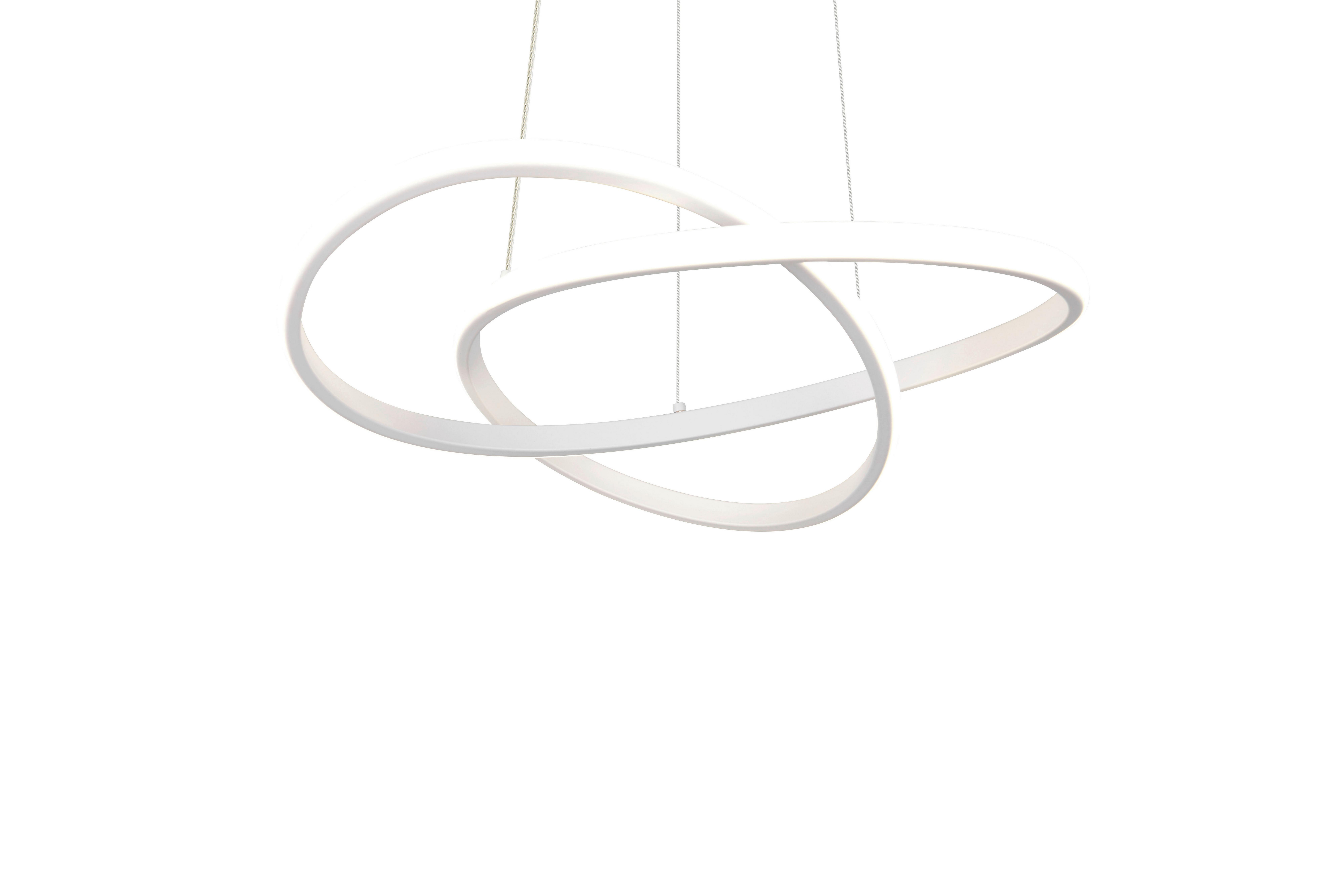 LED-HÄNGLAMPA MAXIMILIAN - vit, Klassisk, metall/plast (50/50/150cm) - Mömax
