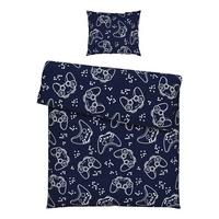 Jugendbettwäscheset Gaming -Ext- - Blau, Textil (160/210cm) - Modern Living