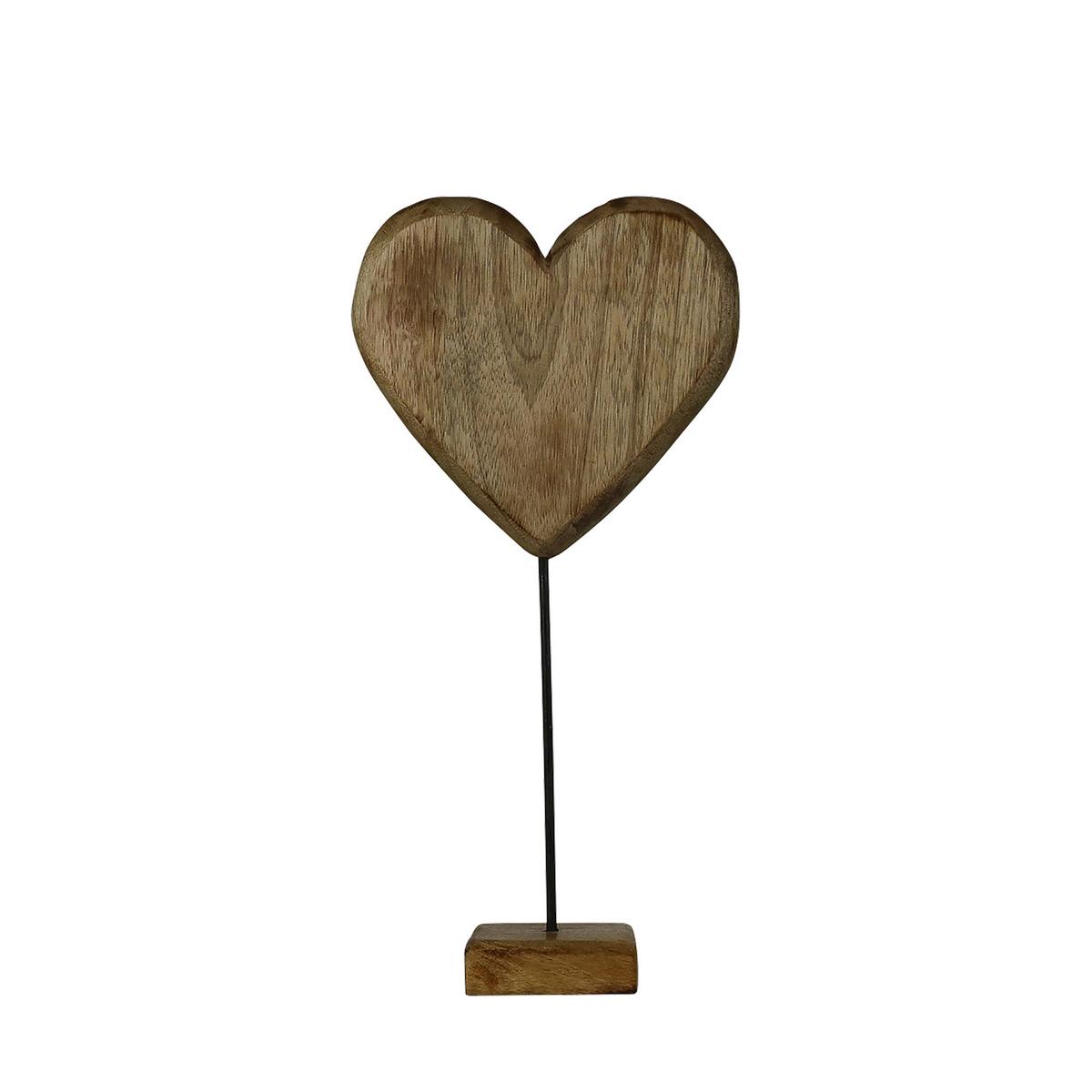 SERCE DEKORACYJNE CISHM45 - Basics, drewno (10/45cm)