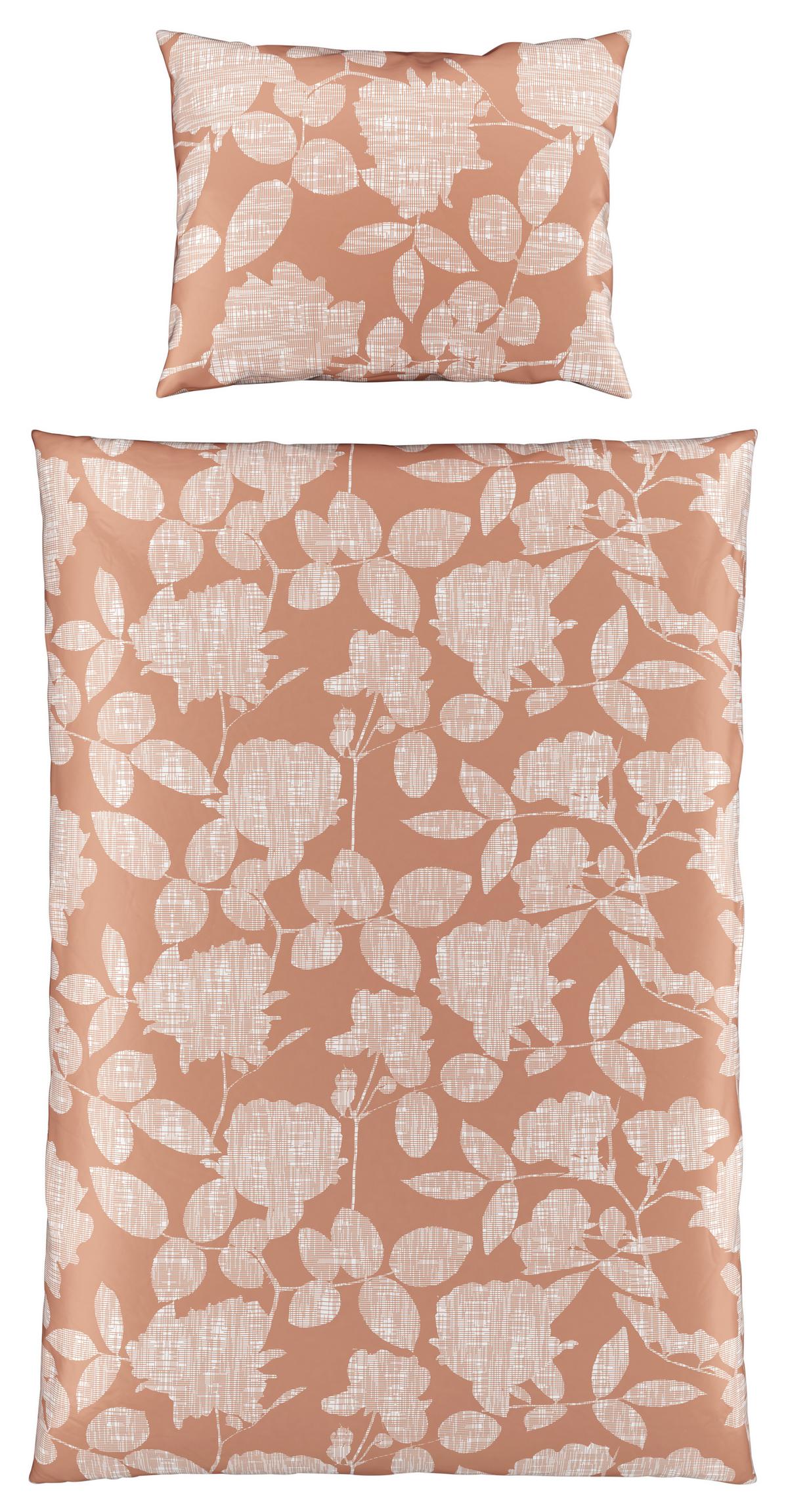 Bettwäsche Thea ca.210x160cm - Orange, Konventionell, Textil (160/210cm) - Premium Living