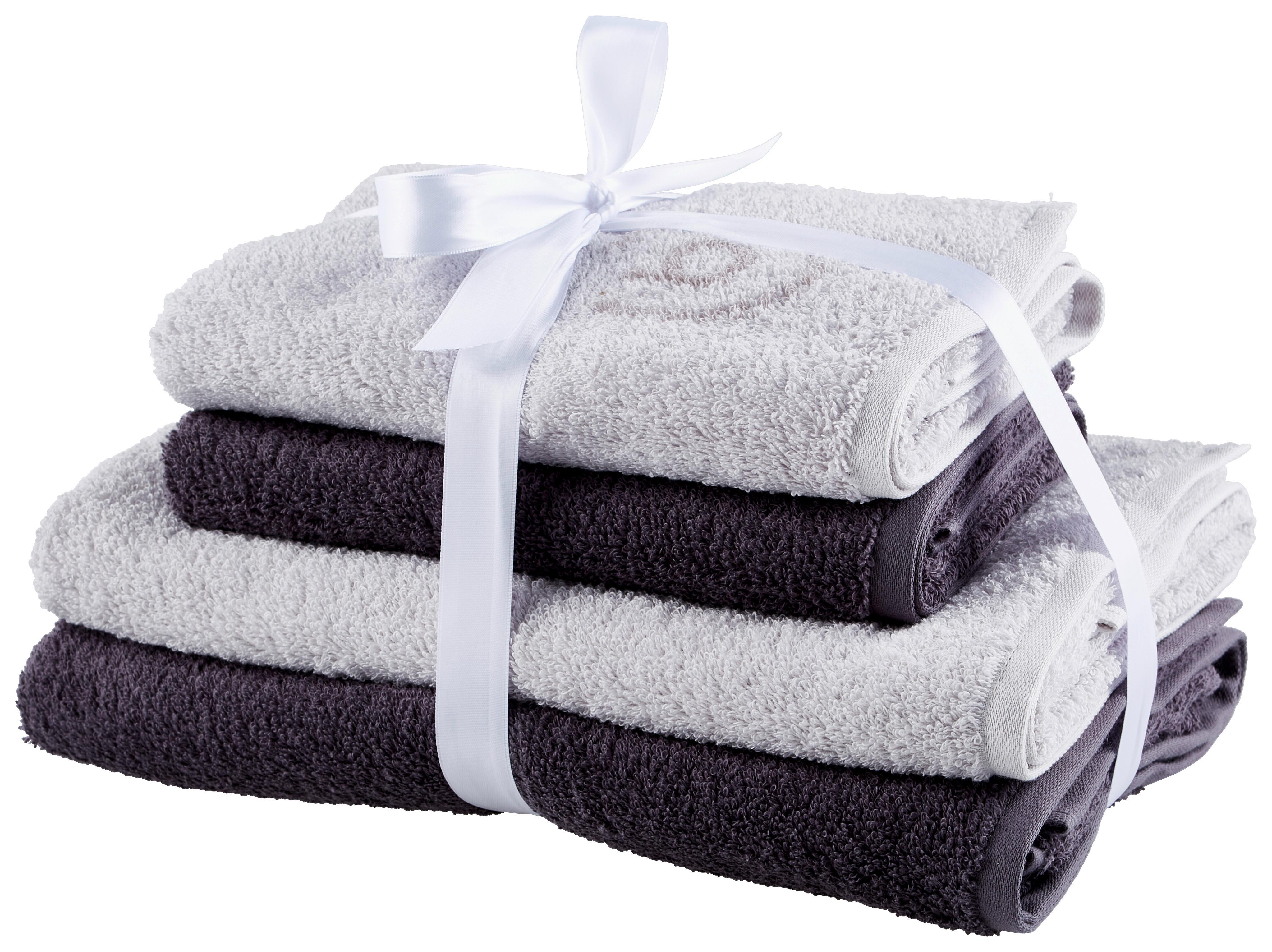 ZESTAW RĘCZNIKÓW FROTTE SET GINO - szary, Basics, tkanina - Bugatti