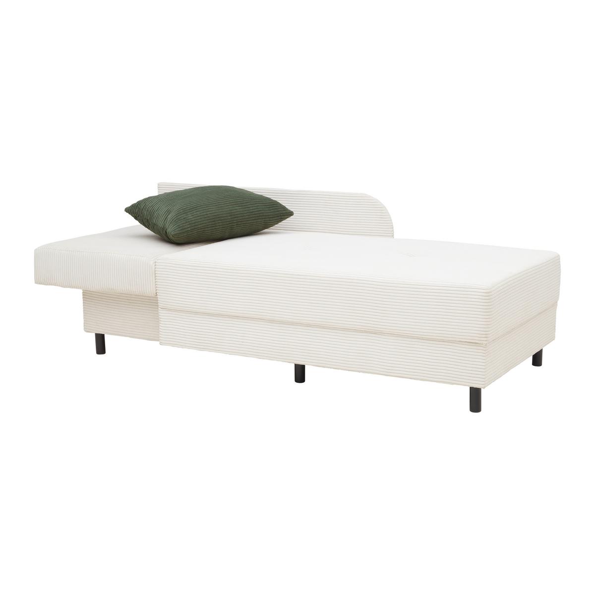 Liege Nova in Perlmutt - Perlmutt/Schwarz, MODERN, Holz/Textil (85/62/145cm) - Mömax