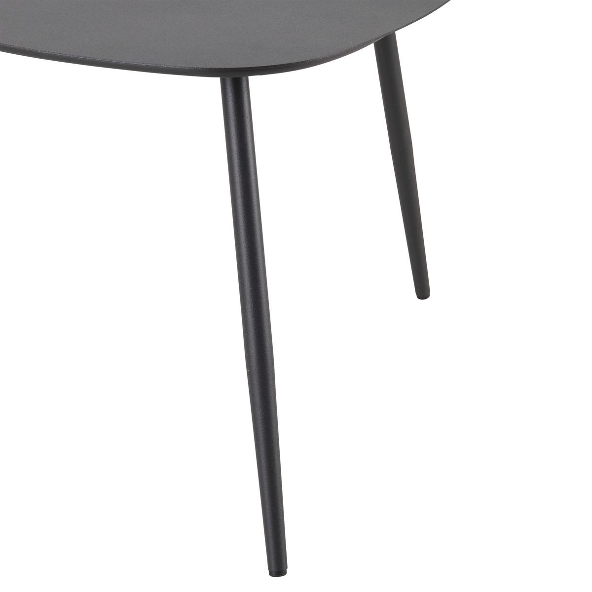 Dohányzóasztal Fine - fekete/sötétszürke, Modern, fém (56/35,5/57,5cm) - Mömax