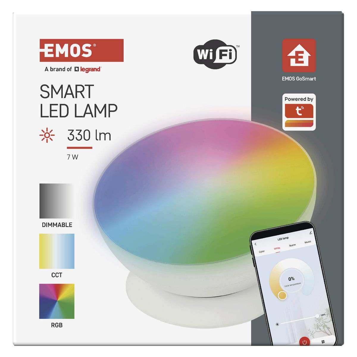 Led Hangulatlámpa Gosmart - fehér, Basics, műanyag