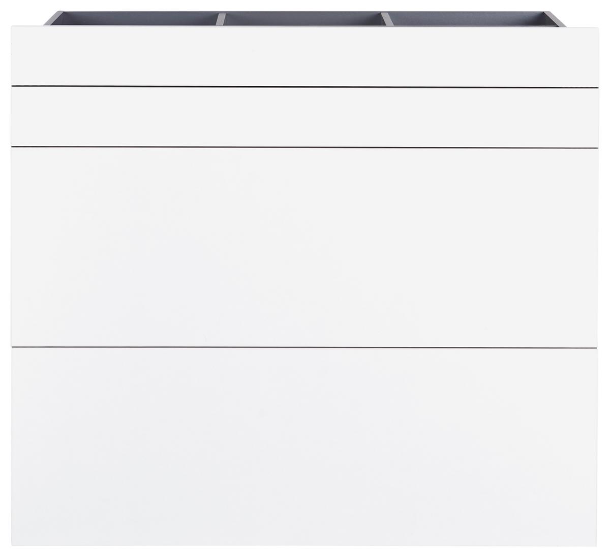 Schubladenset Unit in Weiss - Weiss, Modern, Holzwerkstoff (91/83/47cm) - Based