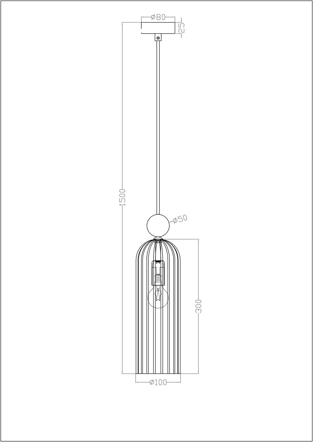 Hängeleuchte Lp-939/1p_piega 1 - Hellgrau, Basics, Glas (10/150cm)
