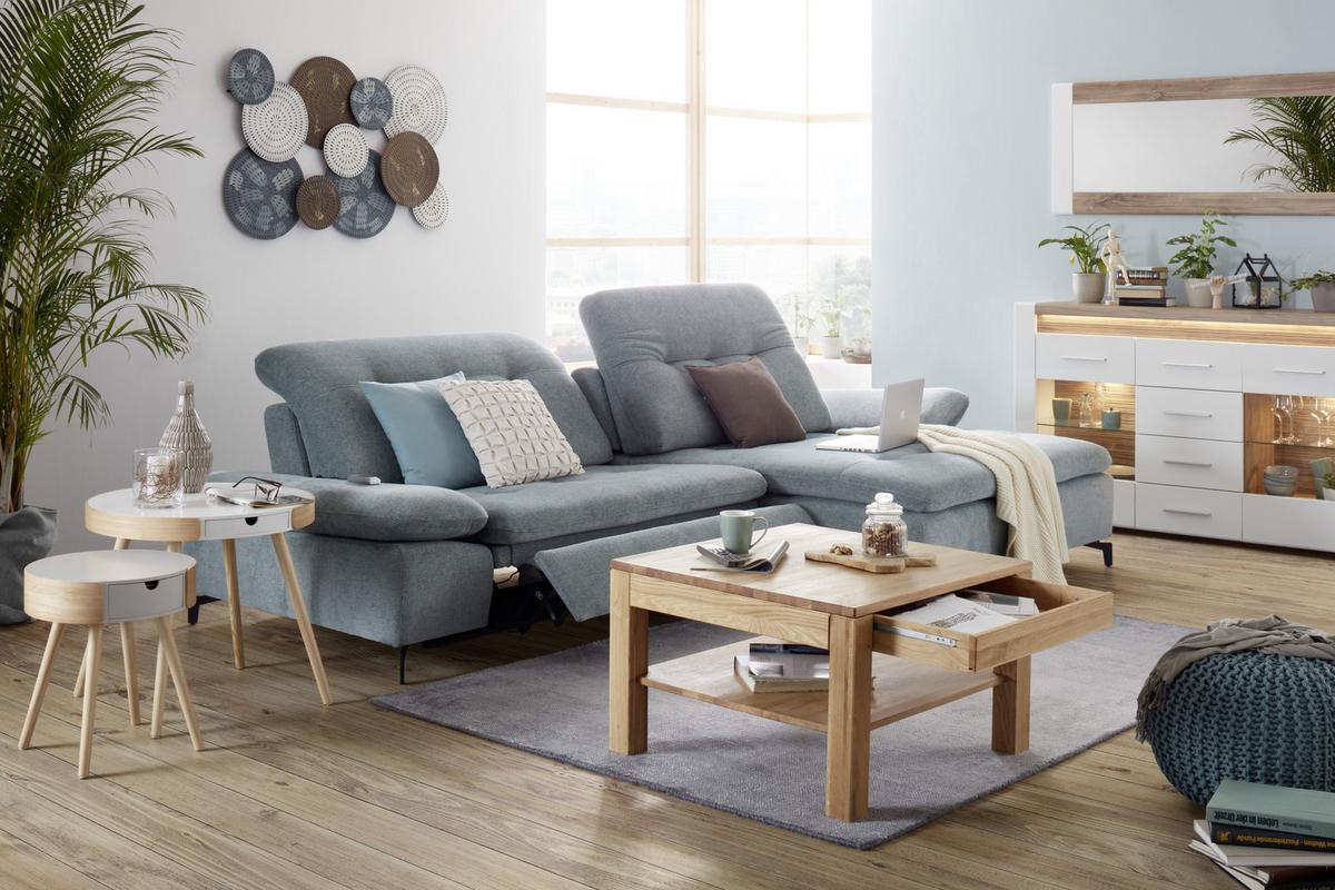Klubska Mizica V Barvi Hrasta Costa Rica - barve hrasta, Konvencionalno, les (75/75/47cm) - Modern Living