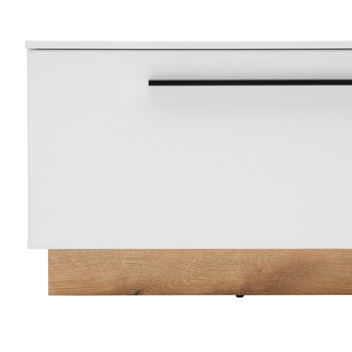 Tv-element Mateo, Bela - Moderno, umetna masa/leseni material (180/41/40cm) - Mömax
