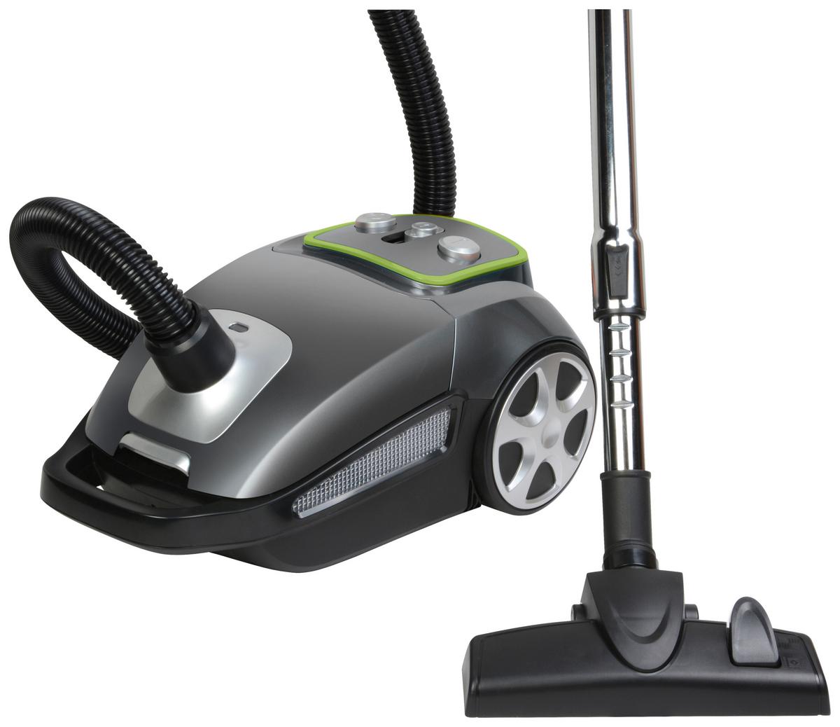 ODKURZACZ PODŁOGOWY 613-400601 - antracytowy/zielony, Konventionell, tworzywo sztuczne (48/70/29cm)