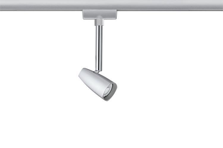 Schienensystem-Strahler Spot Barelli max. 10 Watt - Chromfarben, Design, Metall (6,8/13,8/3,5cm) - Paulmann