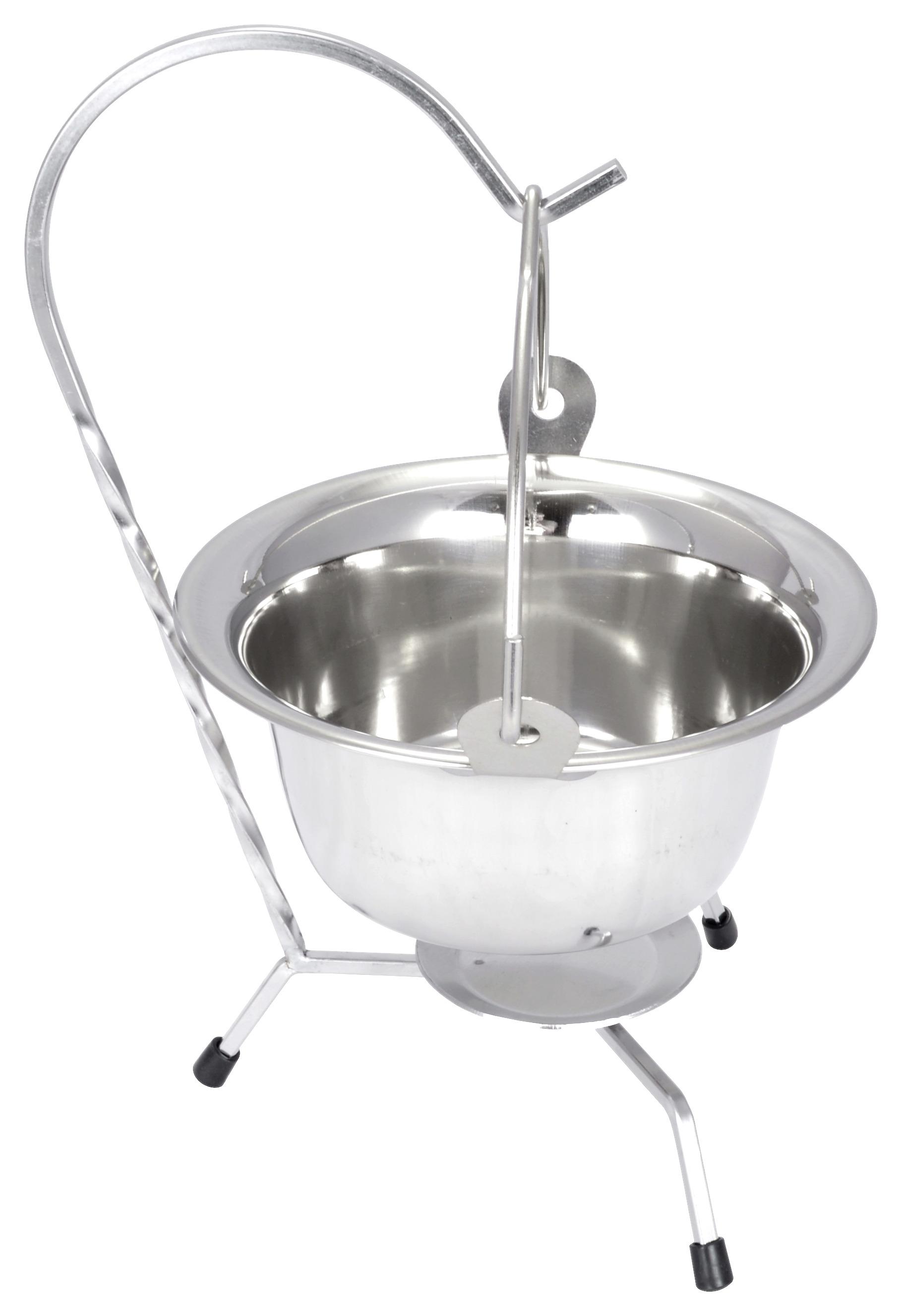 Rozsdamentes Tálalóbogrács Kb. 0,8l - ezüst, fém (0,8Ll)