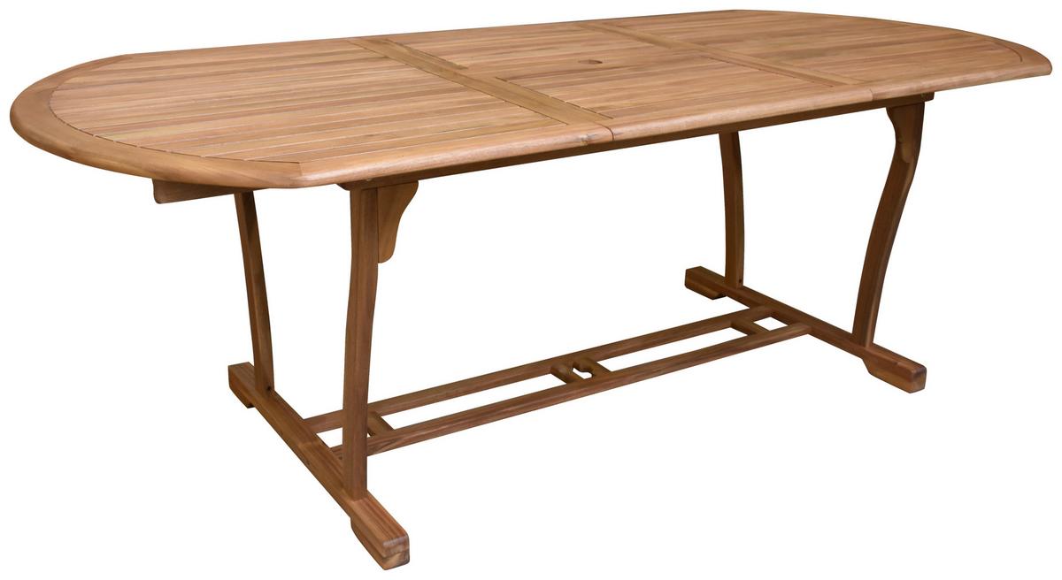 Vrtna Garnitura Kiel, Masivno, Raztegljiva Miza - barva tikovine, Natur, les (160-220/100/74cm) - James Wood