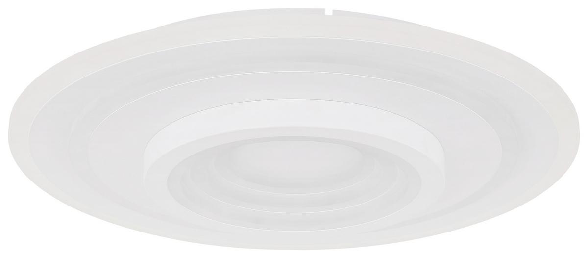 LED-DECKENLEUCHTE 48534-50 BAFUR - Weiss, Design, Kunststoff/Metall (49,5/7cm) - Globo