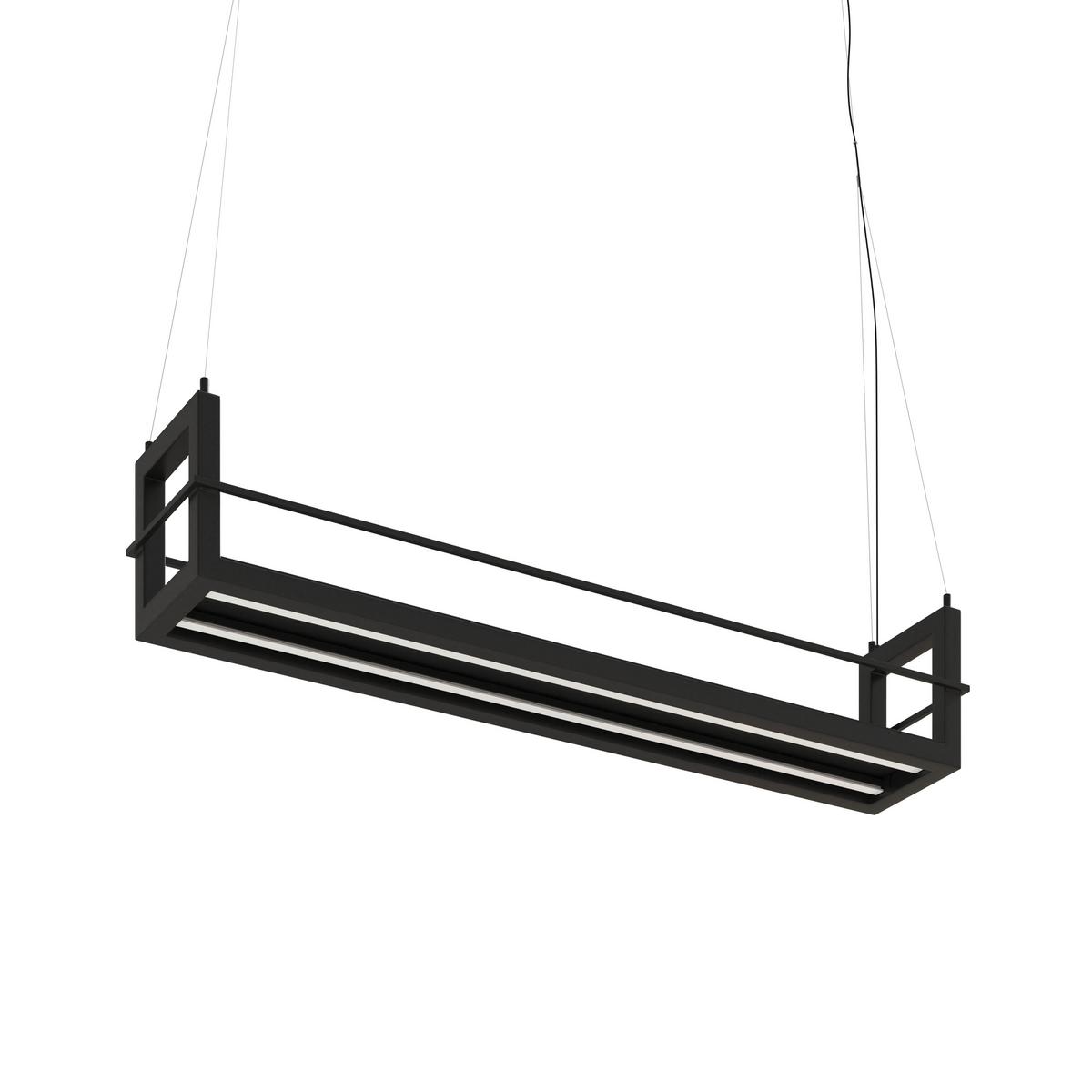 LAMPA WISZĄCA LED BURY *SBN* - czarny, Design, metal (118/22/150cm) - Novel