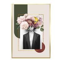 Bild Elena ca. 50x70cm - Goldfarben/Multicolor, Papier/Holzwerkstoff (50/70cm) - Mömax