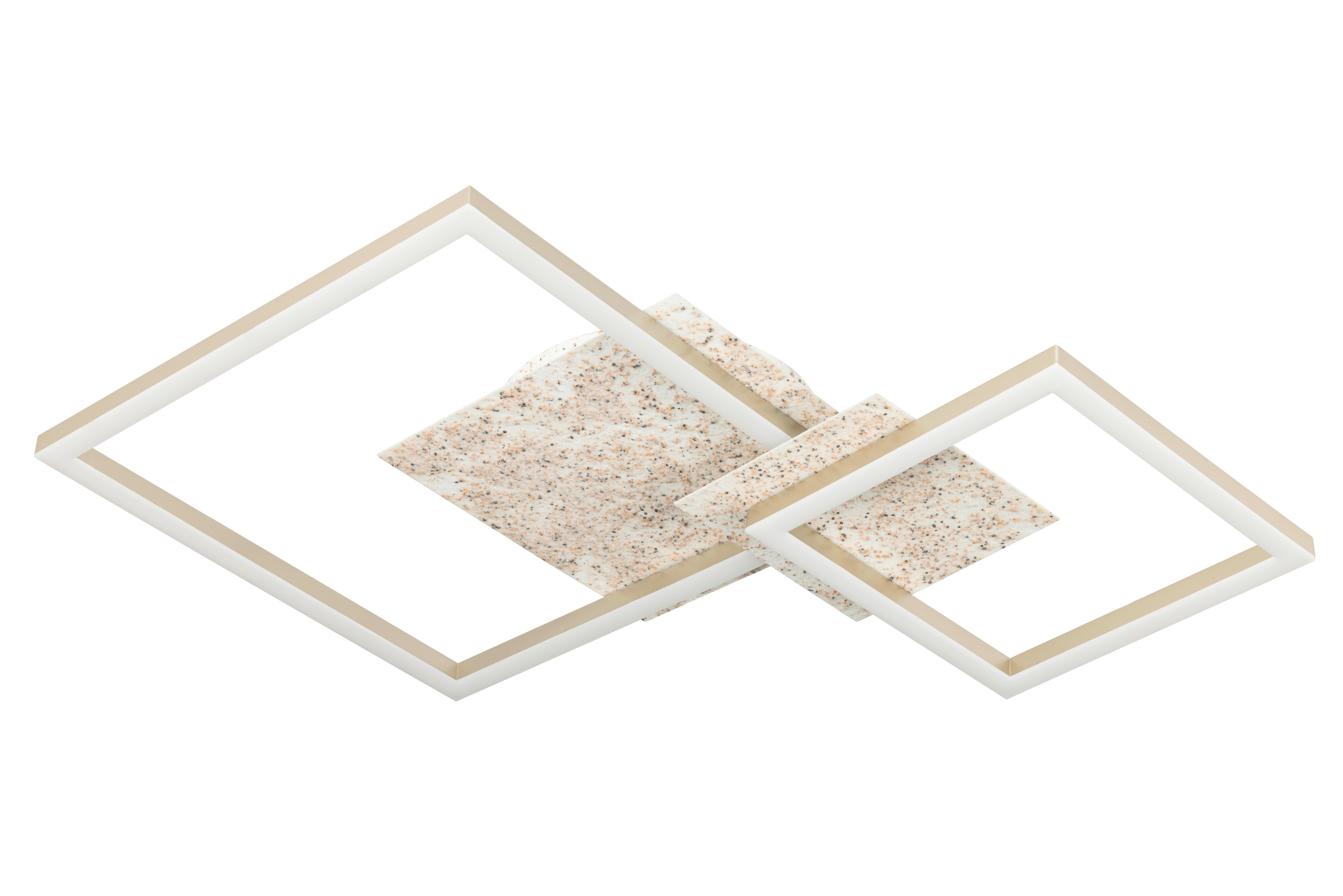 LED-Deckenleuchte Cristiano Champagnerfarben max. 24 Watt - Champagner, Basics, Kunststoff/Metall (70/47/6,8cm)