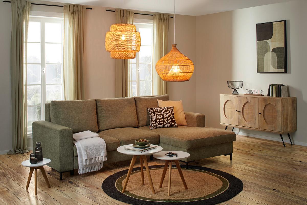 Senčnik Za Svetilko Havanna -Studio-, Bambus, Ø Ca. 50 Cm - naravne barve, Trendi, les (50/50cm) - Premium Living