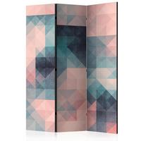 Paravan Pixels, 3-Delni, Dvostranski - večbarvno, Basics, tekstil/les (135/172/3cm) - artgeist