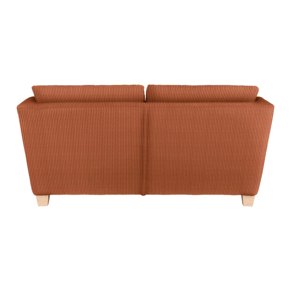 2-Sitzer-Sofa Devado Koralle Cord - Koralle/Naturfarben, Holz/Textil (190/70-85/95cm) - Mömax