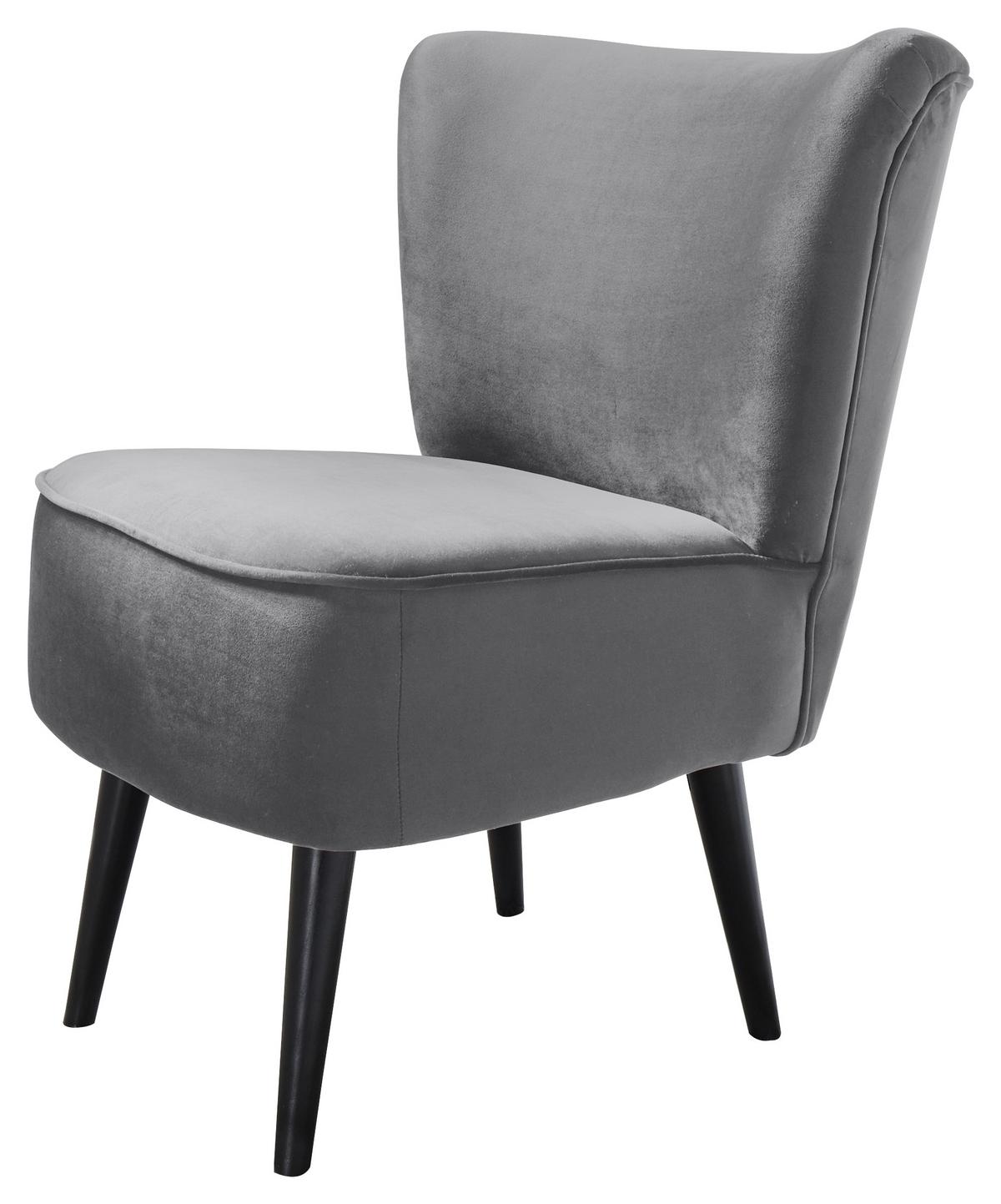 FOTEL LORD -PV- -TREND- - czarny/szary, Trend, materiał drewnopochodny/tkanina (65/89/70cm) - MID.YOU