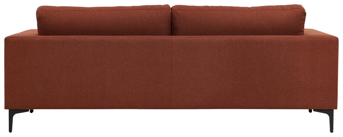 2-SITZER-SOFA BOLERO - Rostfarben/Schwarz, Design, Kunststoff/Textil (215/84/88cm) - Livetastic