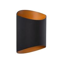 Led-wandleuchte 09240/01/30 Diletta - Schwarz, Konventionell, Metall (16/8/18cm) - Lucide